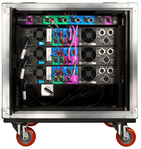 VRACKHD4FX CROWN AUDIO COMPLETE HD4 VRACK WITH 3 - 4X3500HD POWER AMPLIFIERS, RACK, POWER DISTRIBUTION